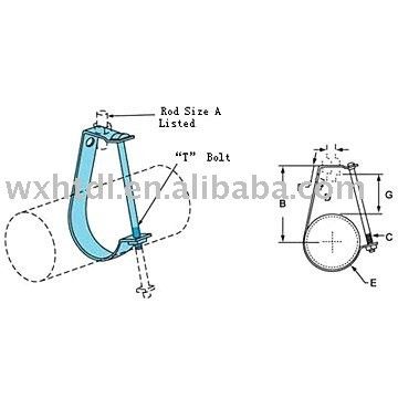 購入 調節可能なパイプクランプ 支架 J 形 online manufacture